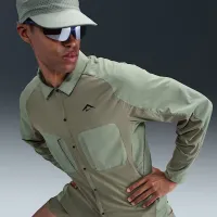 Nike Trail мужские Dri-FIT ADV UV Running Shirt Куртка цвет зеленый