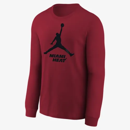 Nike Miami Heat Essential Big детские Jordan NBA Long-Sleeve футболка цвет черный