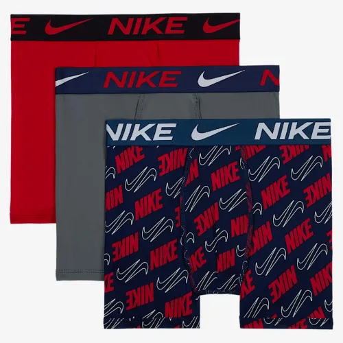 Nike Micro Print трусы (3 пары) Big детские Underwear синий