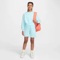 Nike Sportswear Club Fleece Girls' Boxy Crew-Neck світшот блакитний
