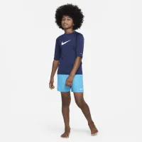 Nike Dri-FIT Big детские (для мальчиков) Short-Sleeve Hydroguard синий