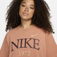 Nike Sportswear Classic жіноча футболка колір коричневий