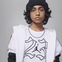 Nike Jordan MVP Jumpman Big детские 23 футболка цвет белый