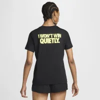 Nike женская футболка цвет черный
