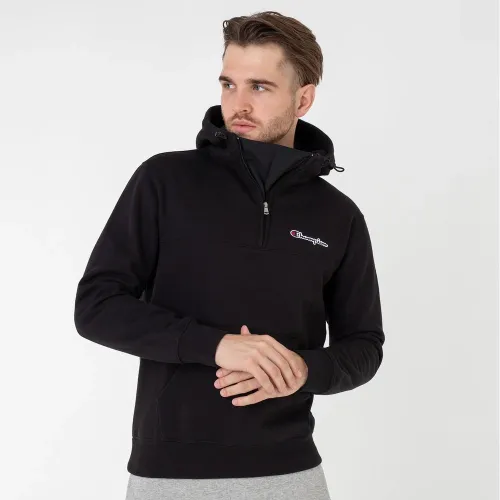Кофта/футболка Champion Half-Zip Heavy Fleece Толстовка з капюшоном 217866-KK001 - Чорна