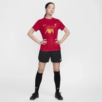 Liverpool FC Academy Pro жіноча Nike Dri-FIT Soccer Pre-Match Short-Sleeve Top Red