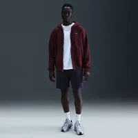Nike Solo Swoosh мужские Full-Zip Fleece Толстовка с капюшоном цвет красный