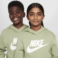 Nike Sportswear Club Fleece Big дитячі Толстовка з капюшоном колір зелений