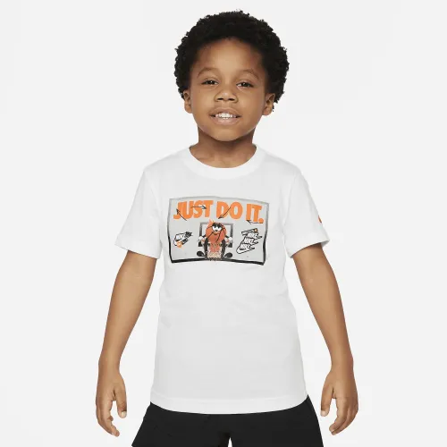 Nike Little детские Bball Just Do It футболка цвет белый