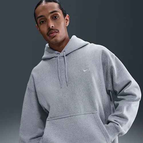 Nike Solo Swoosh мужские Pullover Толстовка с капюшоном цвет серый