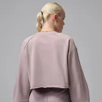 Nike Jordan Flight Fleece женская Mod-Crop Crew-Neck свитшот Pink