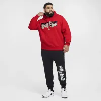 Nike Ja мужские Fleece баскетбольные Толстовка с капюшоном цвет красный