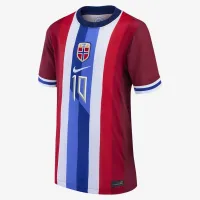 Martin Ødegaard Norway National Team 2024 Stadium Home Big детские Nike Dri-FIT Soccer Jersey цвет красный