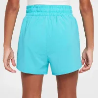 Nike One Big дитячі (Girls') Dri-FIT З високою талією Woven тренувальні шорти колір зелений