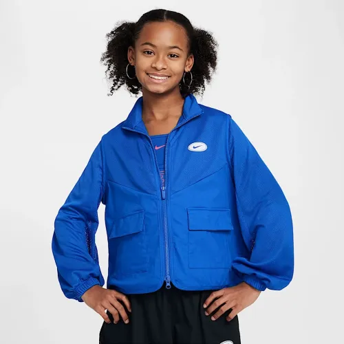 Nike Sportswear Girls' Куртка блакитний