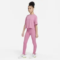 Nike One Big дитячі (Girls') Dri-FIT З високою талією лосіни Pink