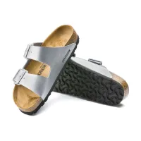 Шльопанці Birkenstock Arizona Birko-Flor 1012283- Срібні