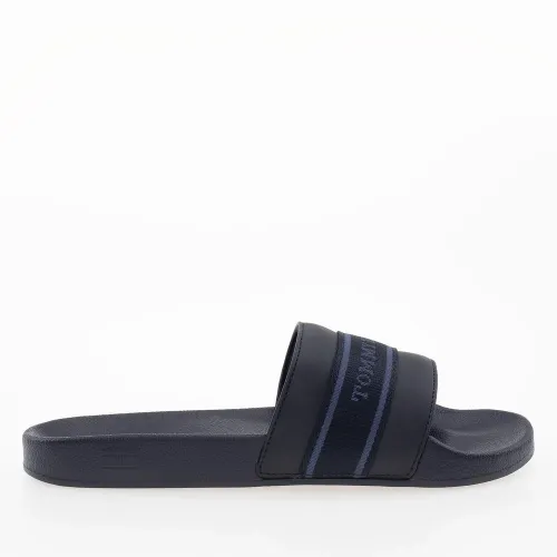 Шльопанці Tommy Hilfiger Poolside With Webbing Slide FW0FW08529-DW6 - Чорні