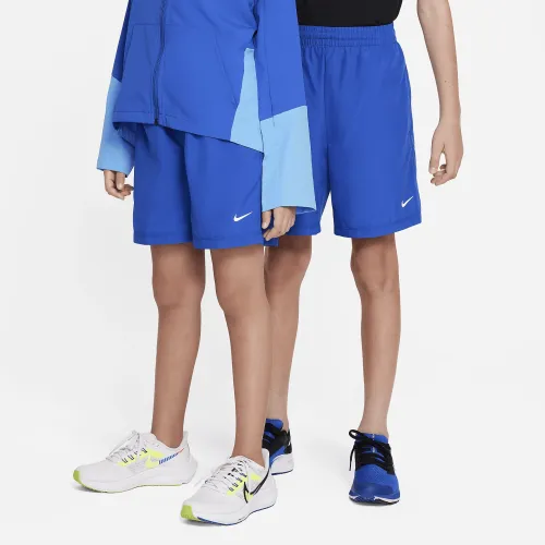 Nike Multi Big детские (для мальчиков) Dri-FIT тренировочные шорты синий