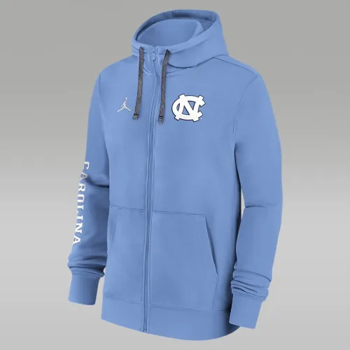 North Carolina Tar Heels Sideline Team Issue чоловічі Nike College Full-Zip Толстовка з капюшоном блакитний