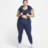 Nike Zenvy жіноча Gentle-Support З високою талією 7/8 лосіни (великі розміри) блакитний