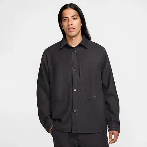 Nike Life чоловічі Long-Sleeve Chamois Field Shirt колір сірий