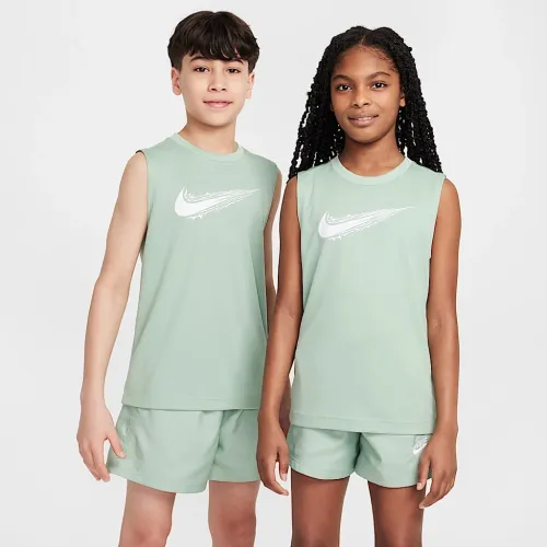 Nike Multi Big дитячі (для хлопчиків) Dri-FIT Sleeveless Shirt колір зелений