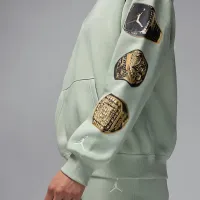 Nike Jordan Brooklyn Fleece женская Pullover Толстовка с капюшоном цвет зеленый