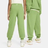 Nike Sportswear Icon Fleece EasyOn Big детские Loose Joggers цвет зеленый