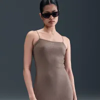 Nike Sportswear Chill Knit жіноча Tight Mini-Rib Cami Костюм колір коричневий
