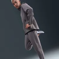 Nike Unlimited мужские Dri-FIT Zippeцвет красный Cuff Versatile Pants цвет серый