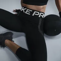 Nike Pro Sculpt жіноча З високою талією 7/8 лосіни колір чорний
