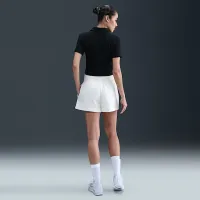 NikeCourt Heritage женская Short-Sleeve Cropped Tennis Polo цвет черный