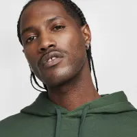 Nike Sportswear Club Fleece Pullover Толстовка с капюшоном цвет зеленый