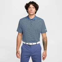 Nike Tour мужские Dri-FIT Striped для гольфа Polo синий
