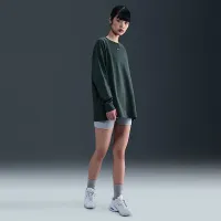 Nike Sportswear Essential женская оверсайз Long-Sleeve футболка цвет зеленый