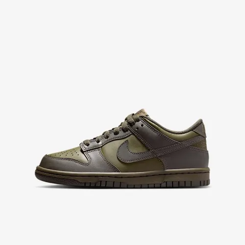 Nike Dunk Low Big детские Кроссовки цвет зеленый