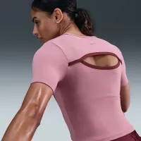 Nike One Fitted женская Dri-FIT Short-Sleeve Top Pink