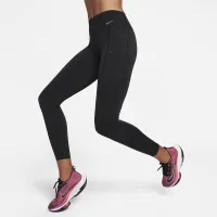 Nike Go женская Firm-Support Mid-Rise 7/8 лосины с карманамицвет черный