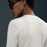 Nike Sportswear Chill Knit жіноча Slim Ribbed Cardigan колір білий