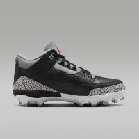 Nike Jordan 3 Mid TD чоловічі Football Cleats колір чорний
