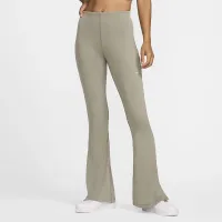 Nike Sportswear Chill Knit женская Tight Mini-Rib Flaцвет красный лосины цвет зеленый