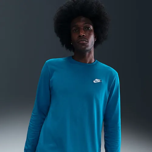 Nike Sportswear Club чоловічі Long-Sleeve футболка блакитний