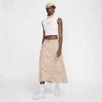 Nike Naomi Osaka жіноча З високою талією Woven спідниця колір коричневий