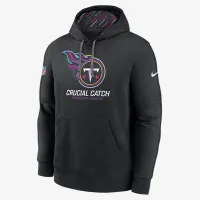 Tennessee Titans Crucial Catch Club мужские Nike NFL Pullover Толстовка с капюшоном цвет черный