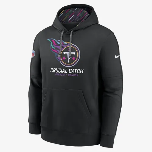 Tennessee Titans Crucial Catch Club чоловічі Nike NFL Pullover Толстовка з капюшоном колір чорний
