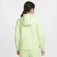 Nike Sportswear Tech Fleece Big детские (Girls') Full-Zip Толстовка с капюшоном цвет зеленый