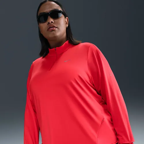 Nike Swift жіноча Dri-FIT UV 1/4-Zip Running Top (великі розміри) колір червоний