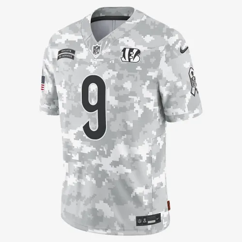 Joe Burrow Cincinnati Bengals Salute to Service чоловічі Nike Dri-FIT NFL Limited Jersey колір білий