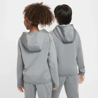 Nike Big детские Therma-FIT Winterized тренировочные Толстовка с капюшоном цвет серый